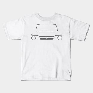 Hillman Imp Californian classic 1960s British car black outline graphic Kids T-Shirt